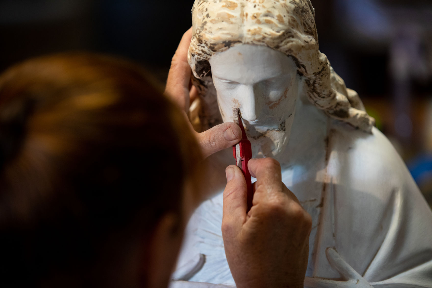 McFaddin Church statue restoration